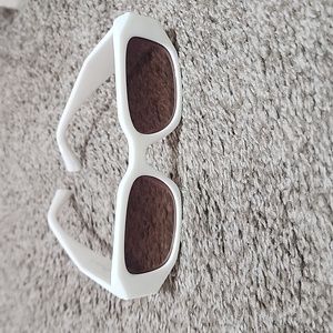 Free people white sunglassed